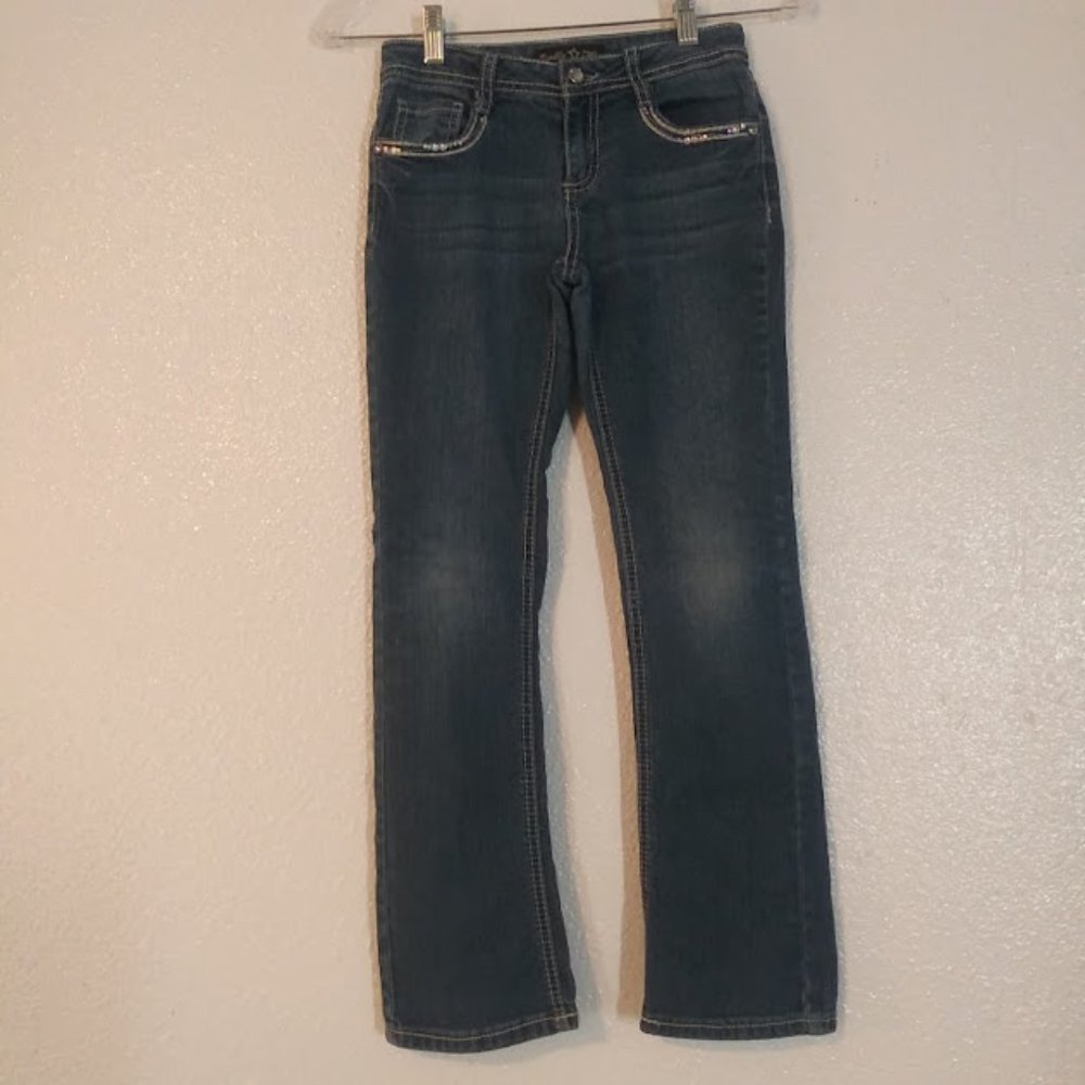 Vanilla Star girls (childrens) size 10, medium wash jeans